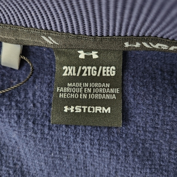 Under Armour Storm SweaterFleece ½ Zip. Midnight Navy. Size 2XL. New without tag - Picture 9 of 9